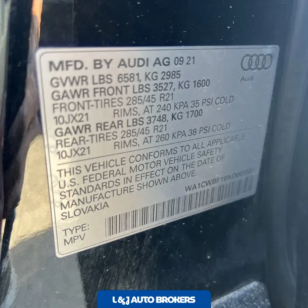 2022 Audi SQ8 Prestige