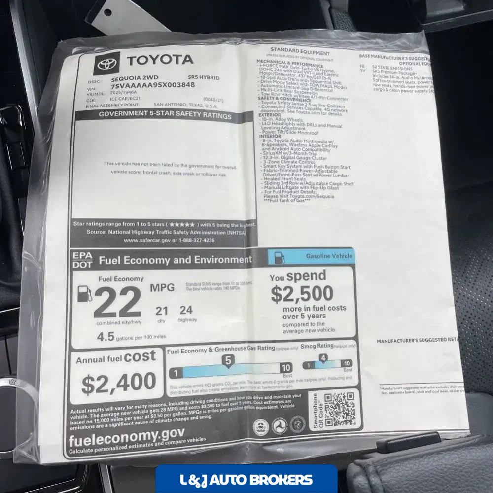 2025 Toyota Sequoia SR5