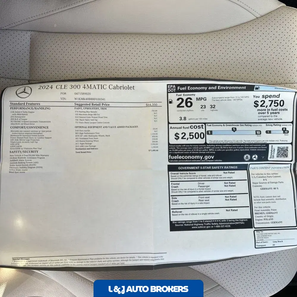 2024 Mercedes-Benz CLE CLE 300 4MATIC