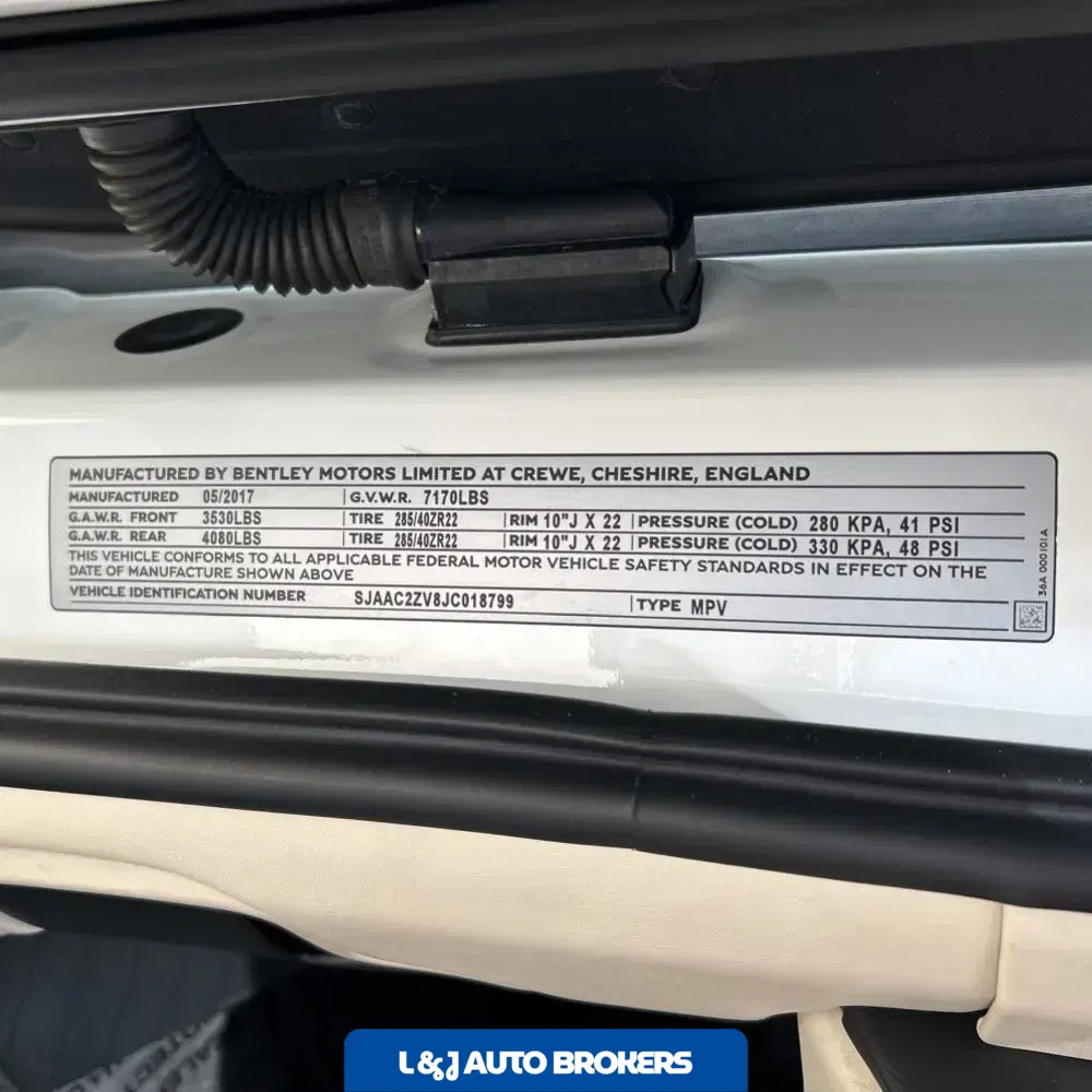 2018 Bentley Bentayga Base