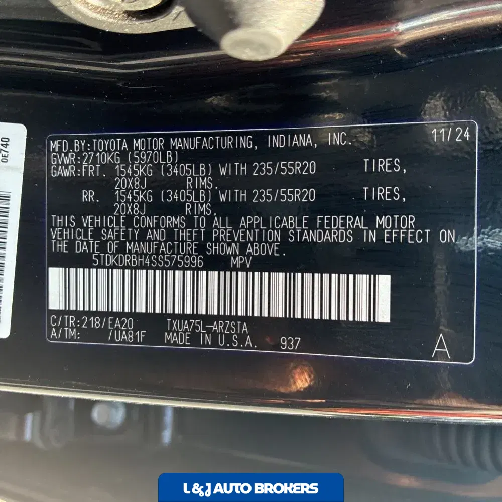 2025 Toyota Highlander XSE