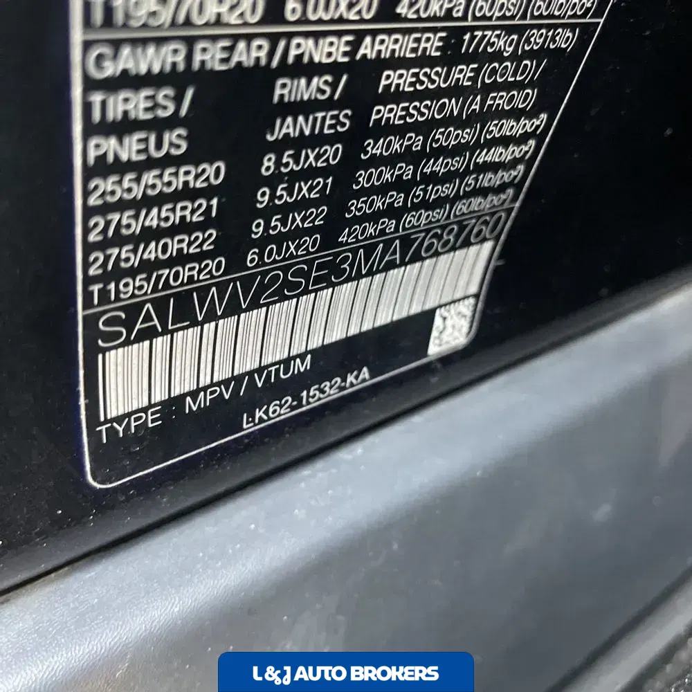 2021 Land Rover Range Rover Sport P525 Auto Dynamic
