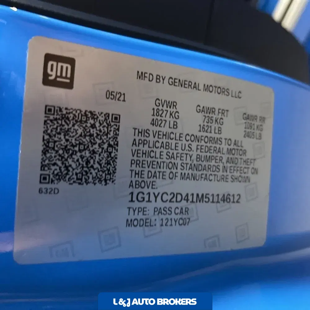 2021 Chevrolet Corvette Stingray