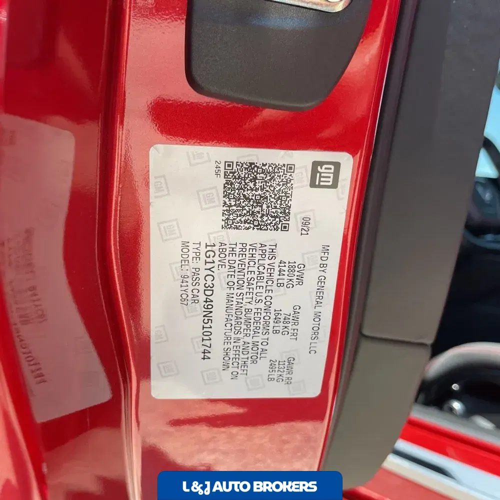 2022 Chevrolet Corvette Stingray