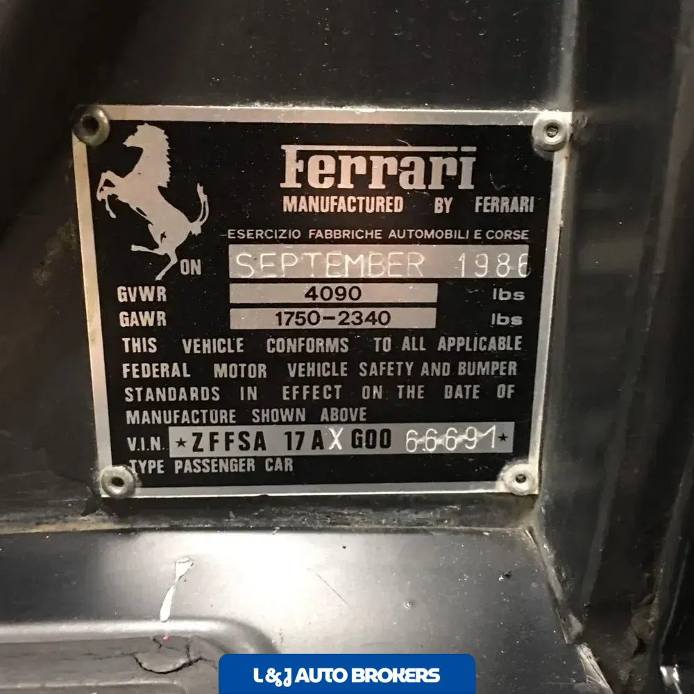 1986 Ferrari Testarossa Flying Mirror