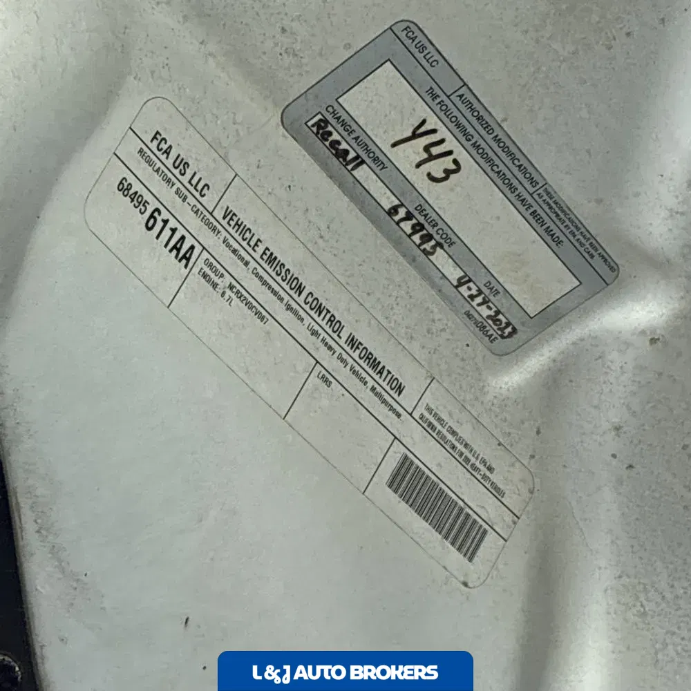 2022 Ram Commercial Tradesman CA60-84 CREW CAB/CHASSIS 4X4 6.7L