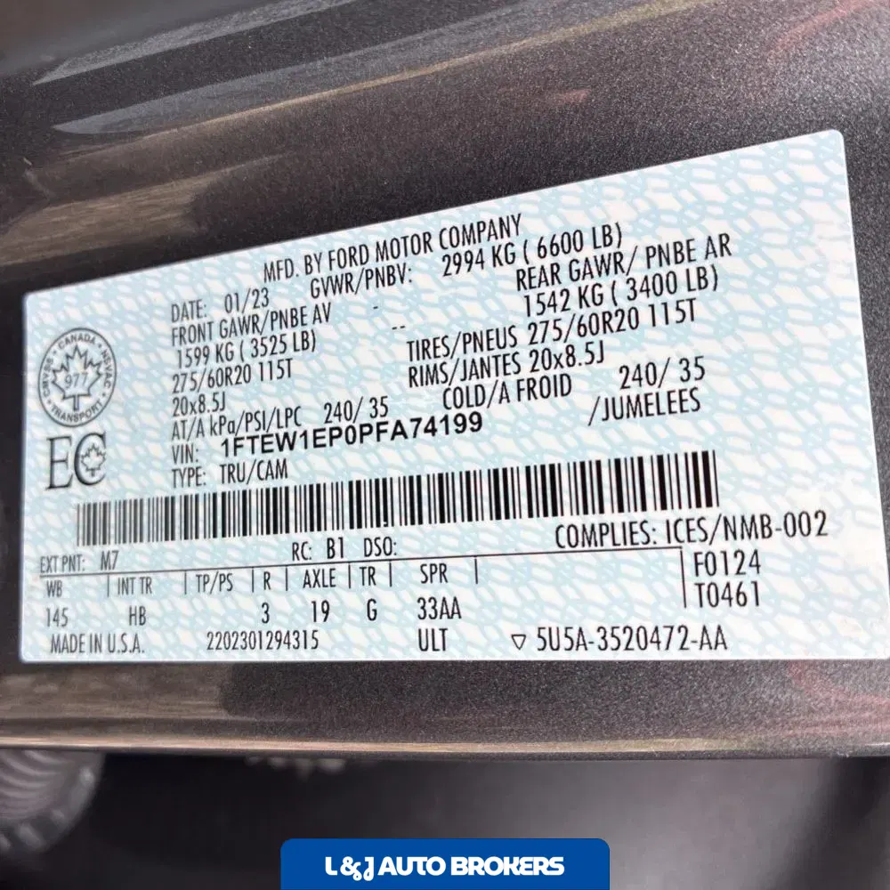 2023 Ford F150 Lariat