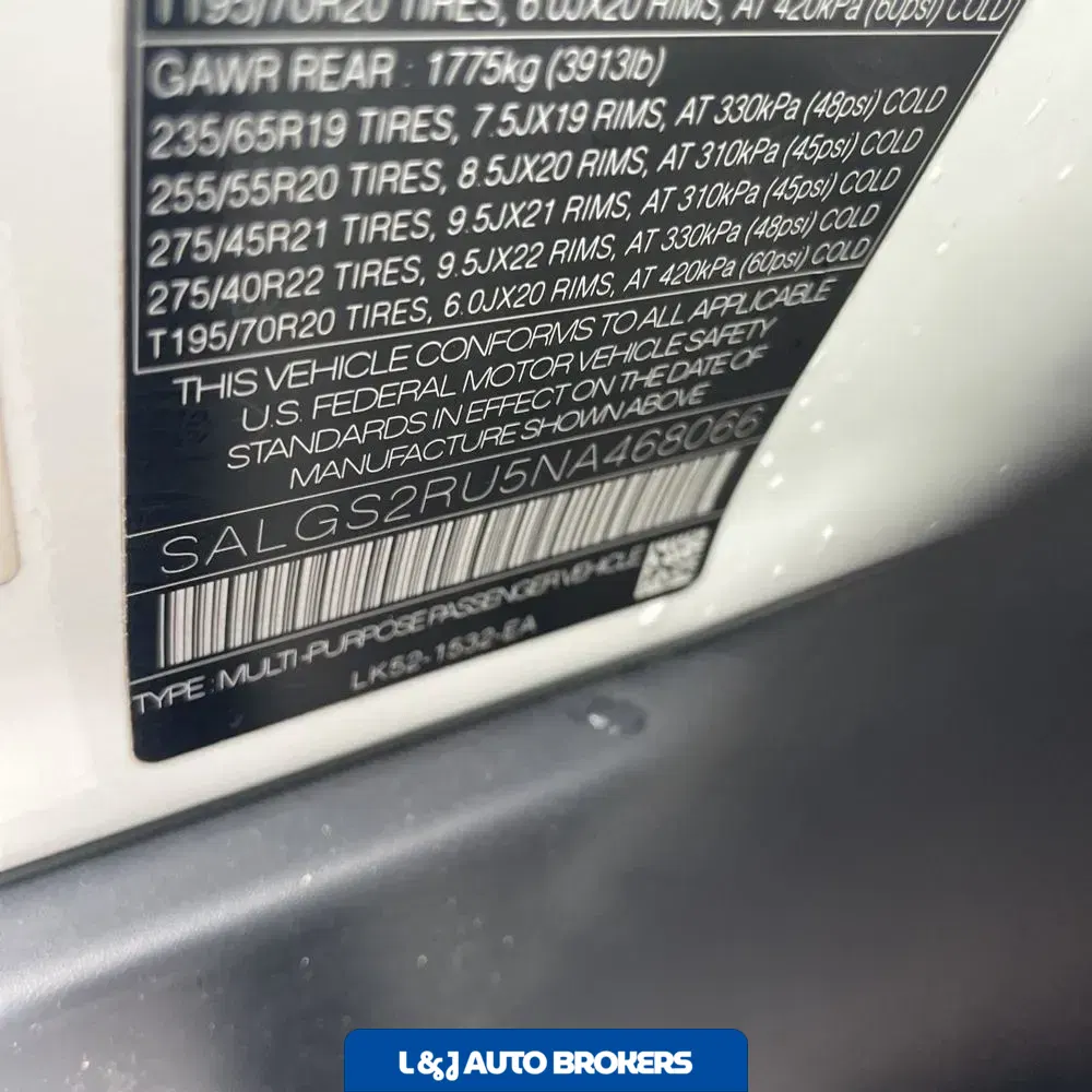 2022 Land Rover Range Rover Westminster