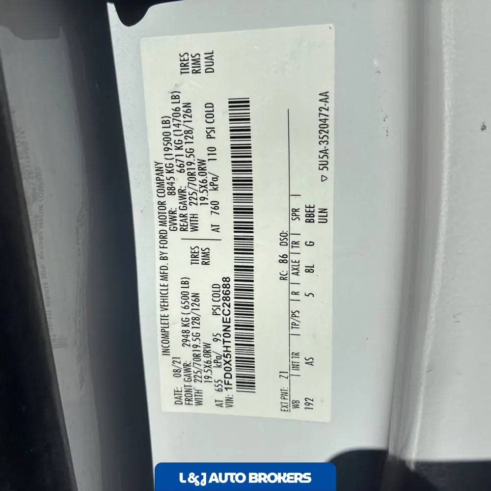 2022 Ford Commercial CA60-84 SUPER CAB  4X4 6.7L