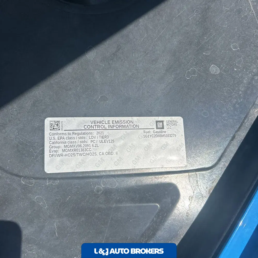 2021 Chevrolet Corvette Stingray