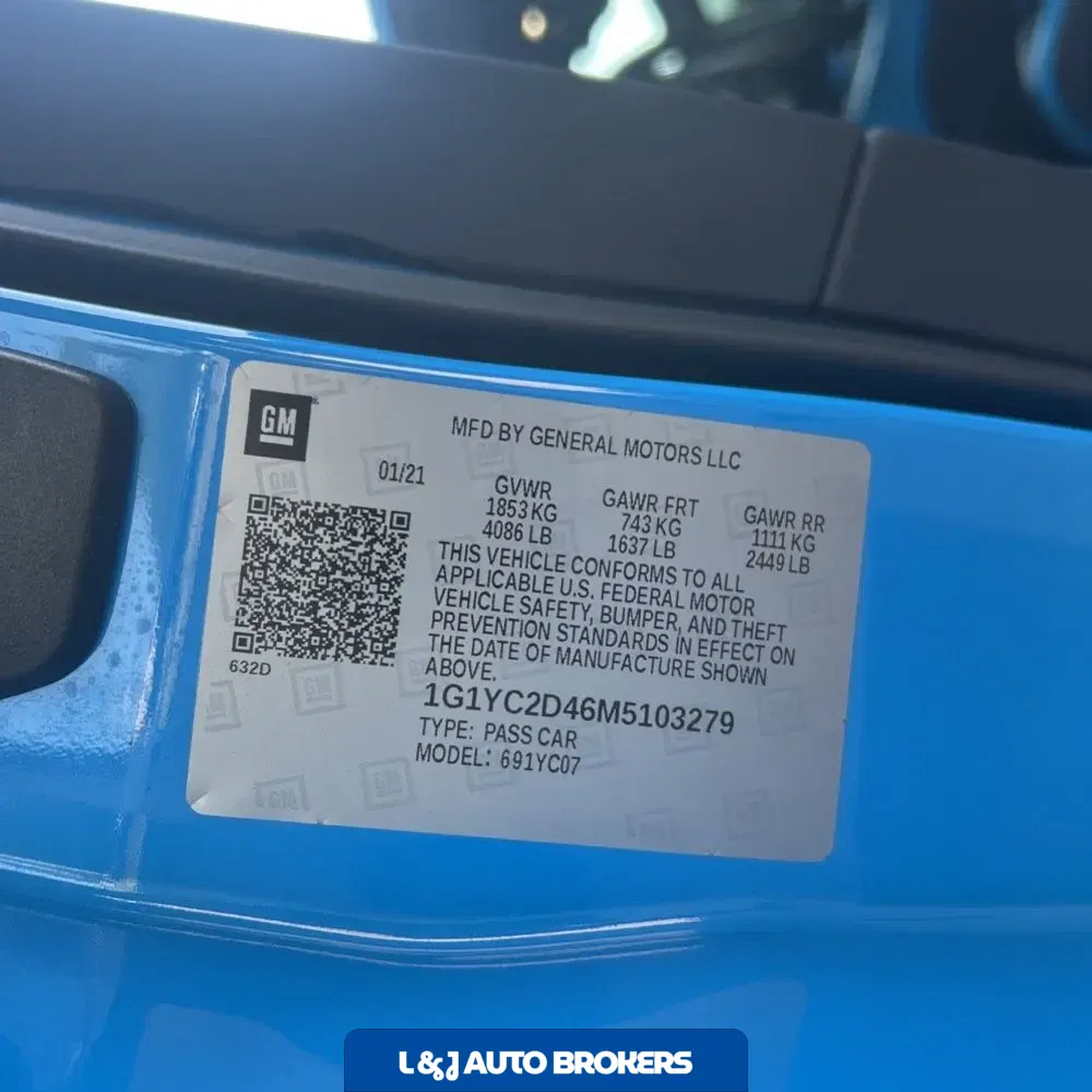 2021 Chevrolet Corvette Stingray