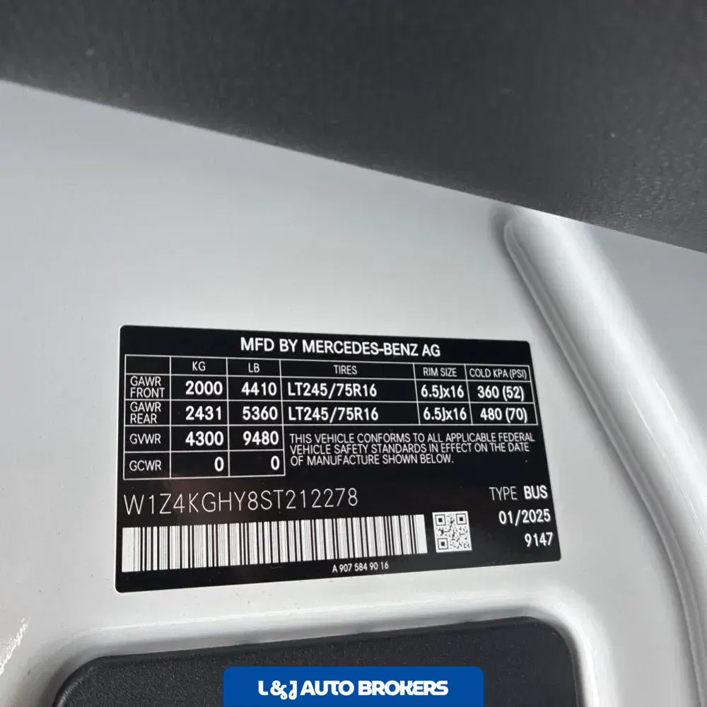 2025 Mercedes-Benz Sprinter 2500