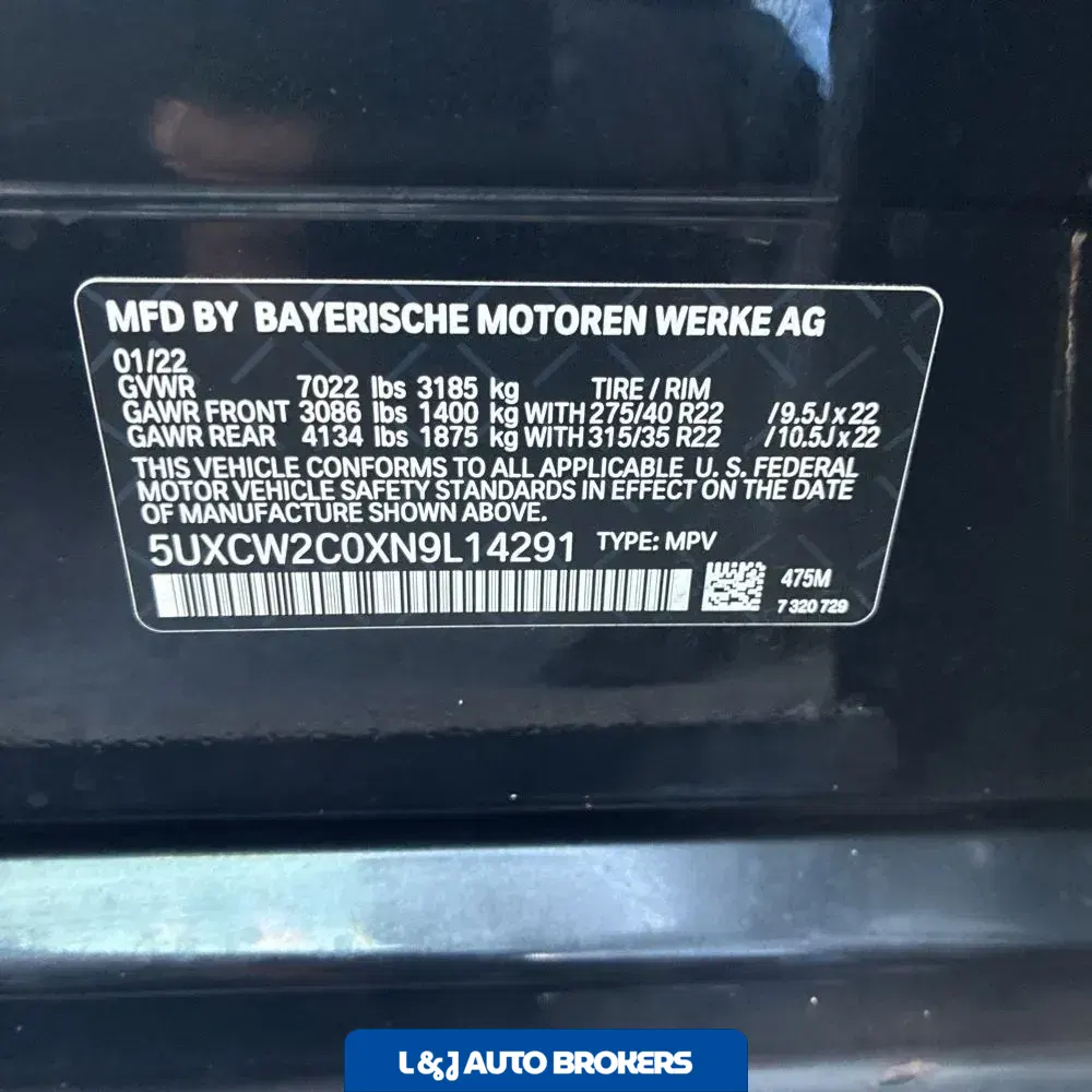2022 BMW X7 XDrive40i