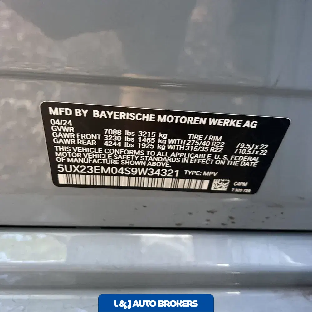 2025 BMW X7 XDrive40i