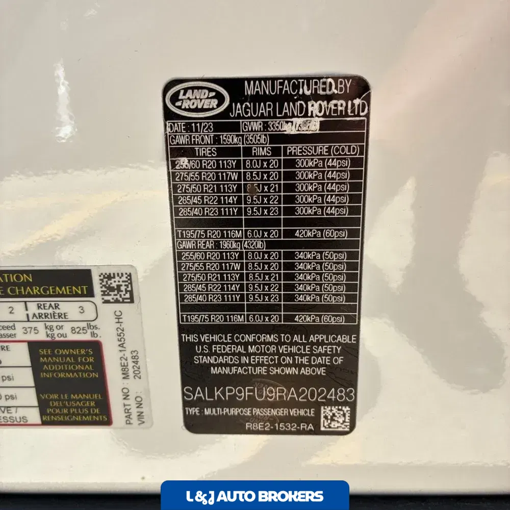 2024 Land Rover Range Rover SE P400