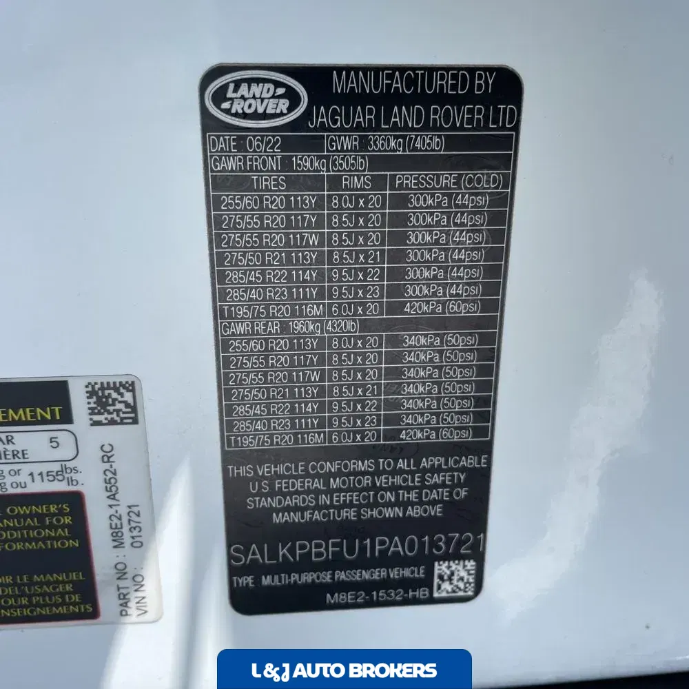 2023 Land Rover Range Rover SE