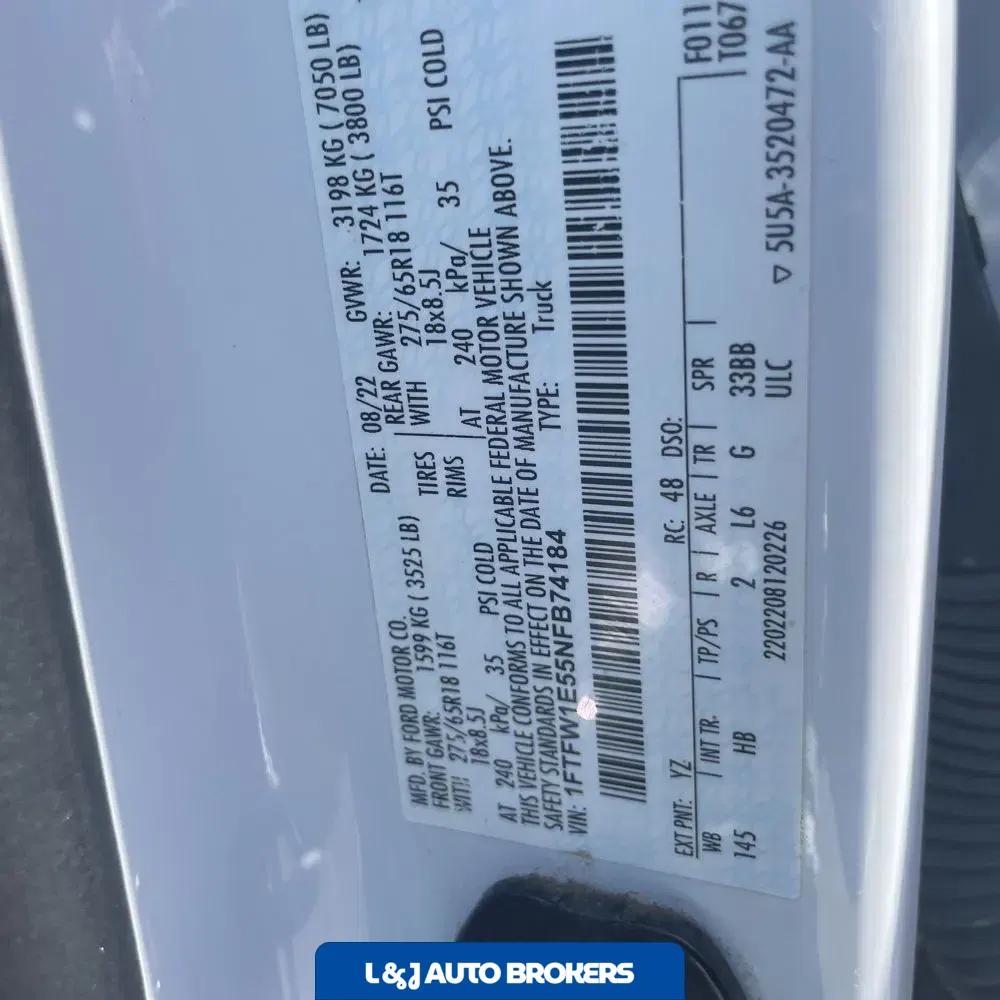2022 Ford F-150 Lariat